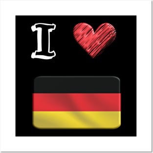 I love Flag from German Posters and Art